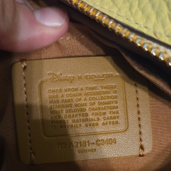 Disney BELLE Coach Yellow Crossbody Bag - Picture 2 of 5